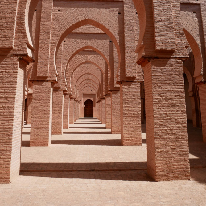 The Classic View Inside the Mosque